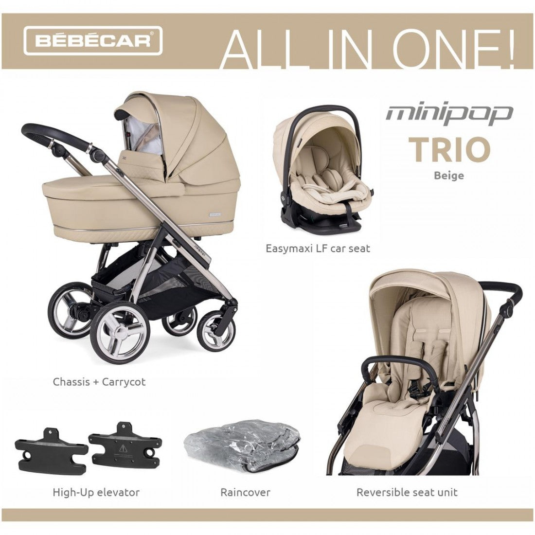 Bebecar Minipop Trio - Beige