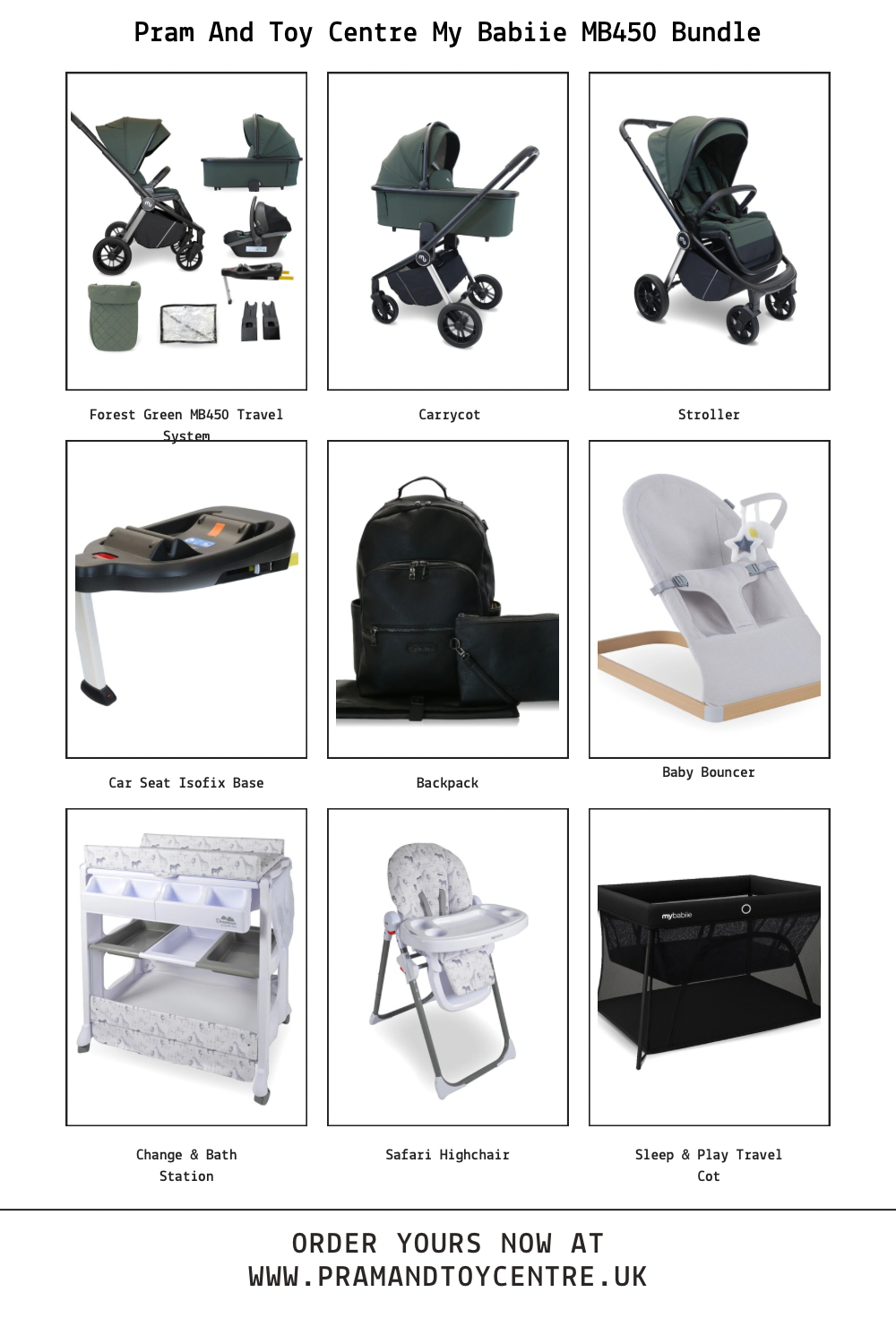 My Babiie MB450 Baby Bundle
