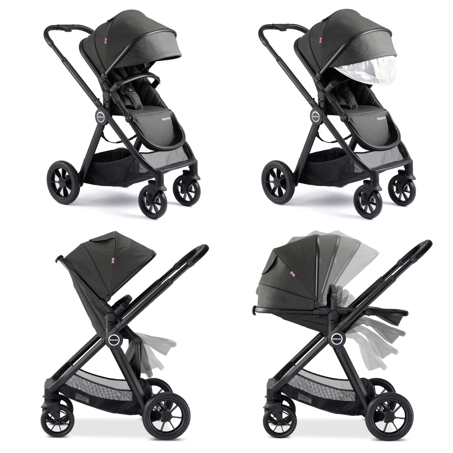Babymore Memore V2 Travel System Coco with Base – Black