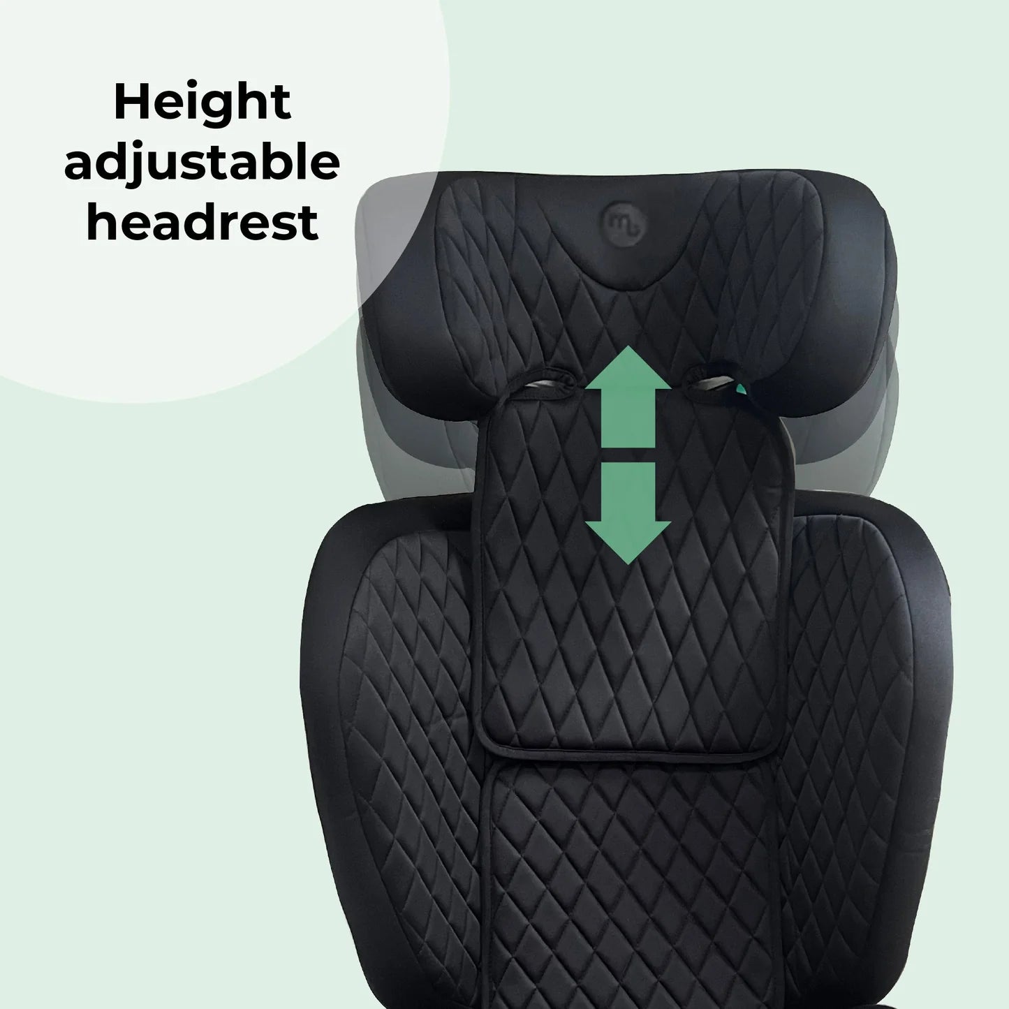 My Babiie MBCS23 i-Size (100-150cm) High Back Booster Car Seat - Quilted Black