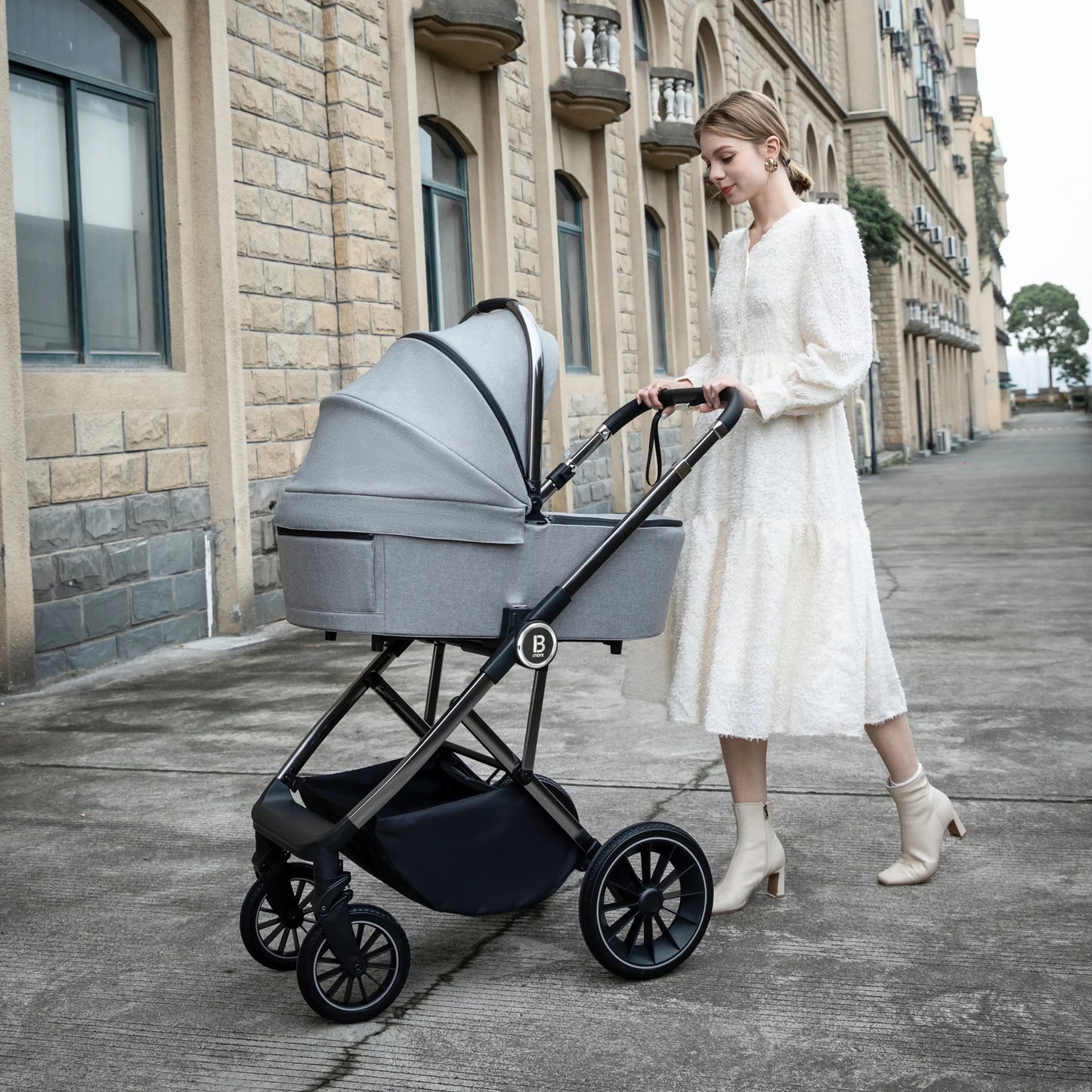 Babymore Chia Travel System - Pearly Grey