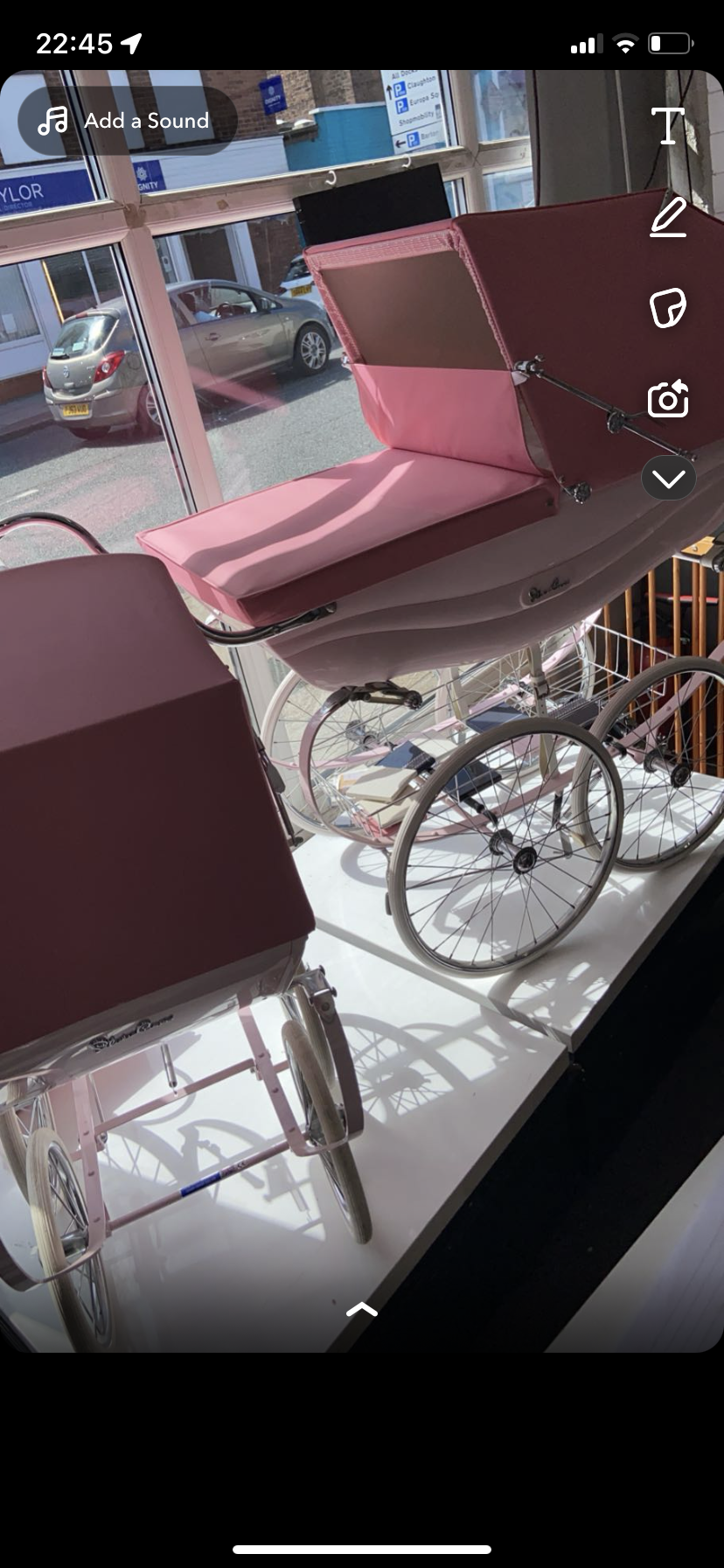 Pink Silver Cross Balmoral & Dolls Pram
