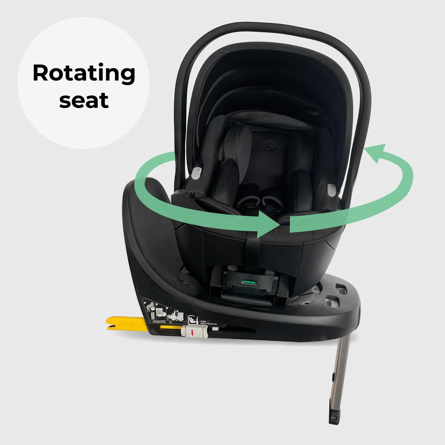My Babiie MB450 LUXE 3-in-1 Travel System with Rotating Car Seat + Base - Mink