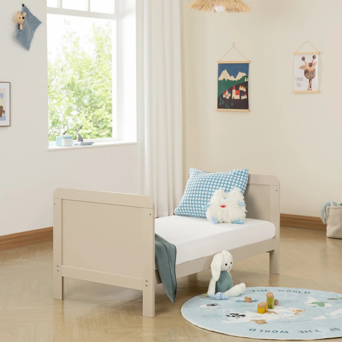 Babymore Caro Urban Mini Cot Bed – Cashmere