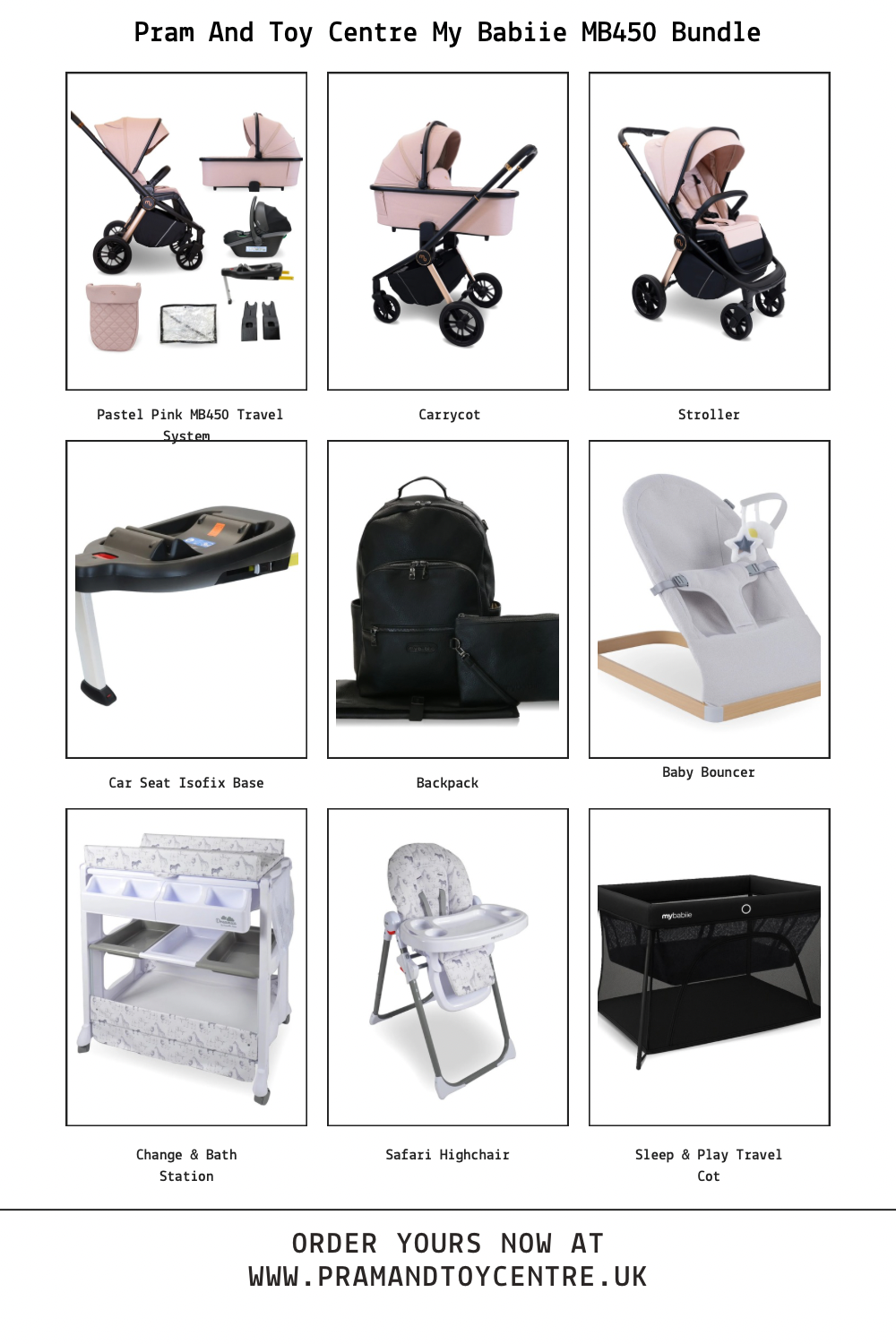 My Babiie MB450 Baby Bundle