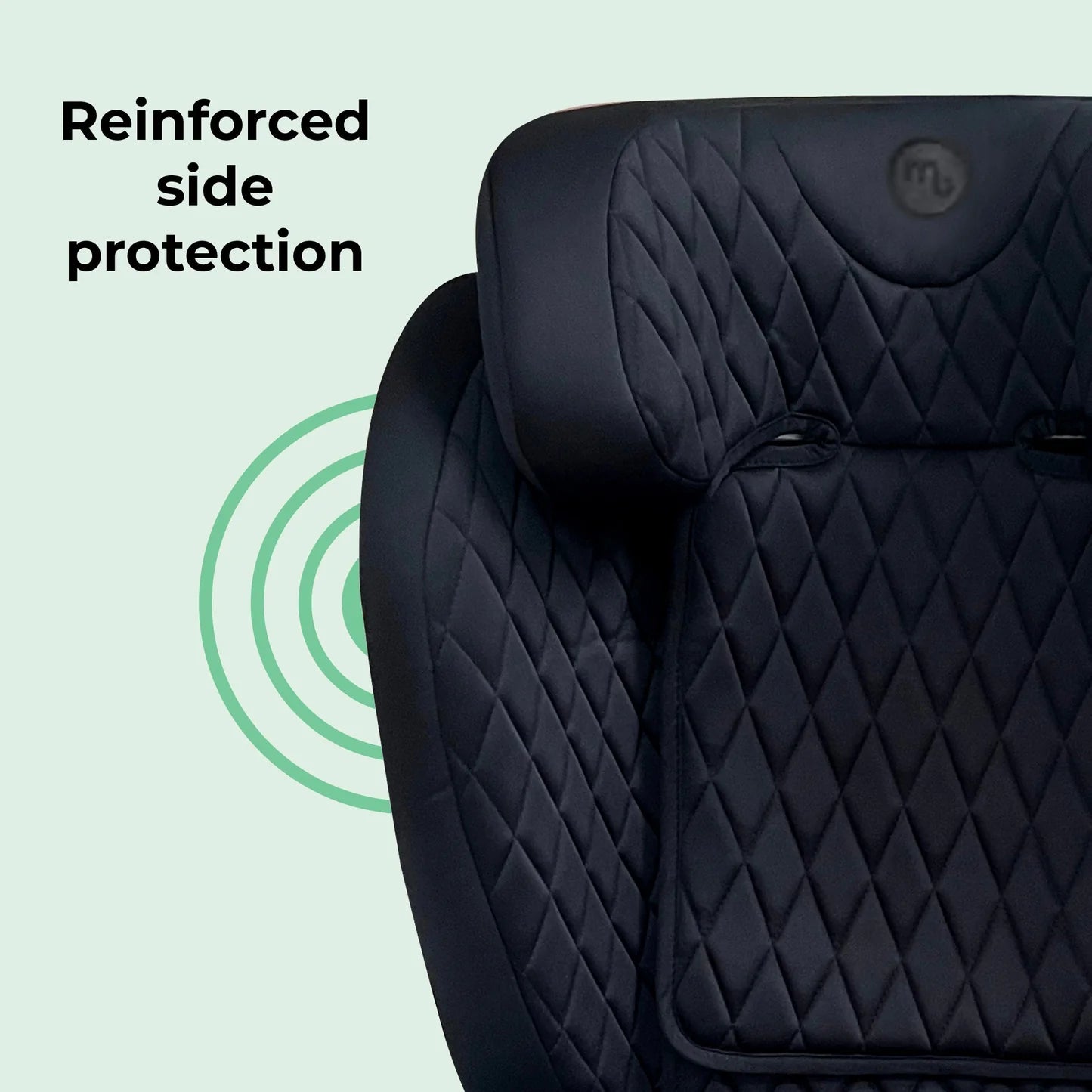 My Babiie MBCS23 i-Size (100-150cm) High Back Booster Car Seat - Quilted Black