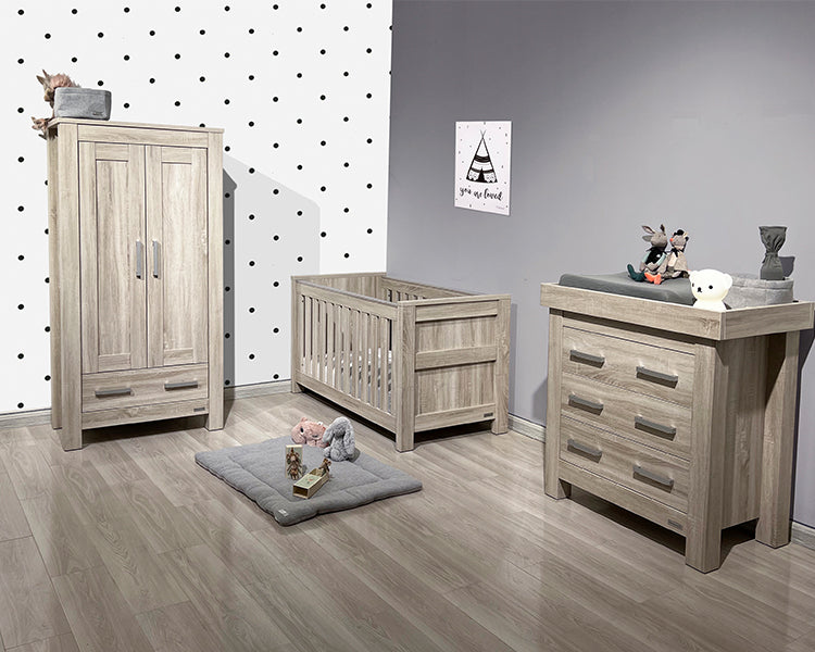 Bordeaux Ash 3 Piece Nursery Furniture Set