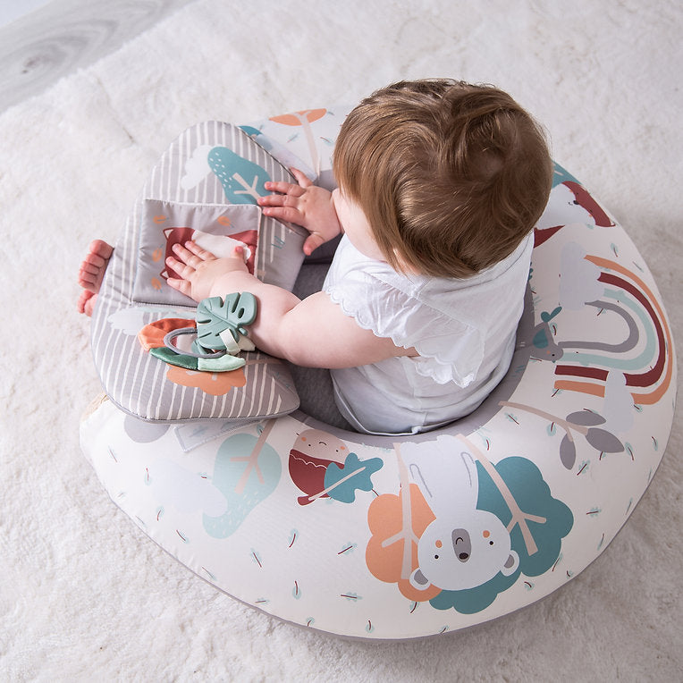 Red Kite Sit Me Up Ring Seat with Play Tray and Activities - Woodland Walks