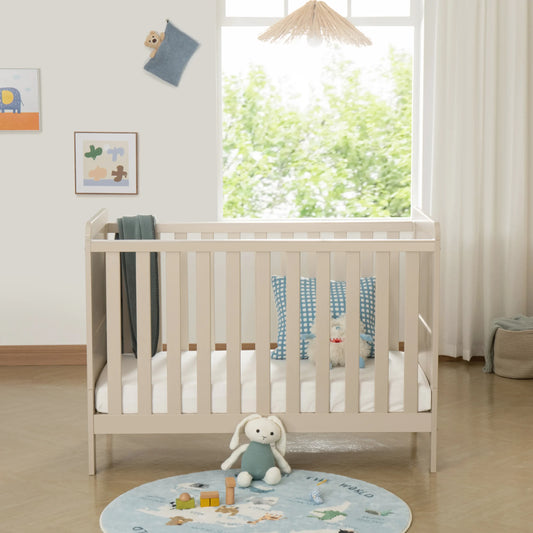Babymore Caro Urban Mini Cot Bed – Cashmere