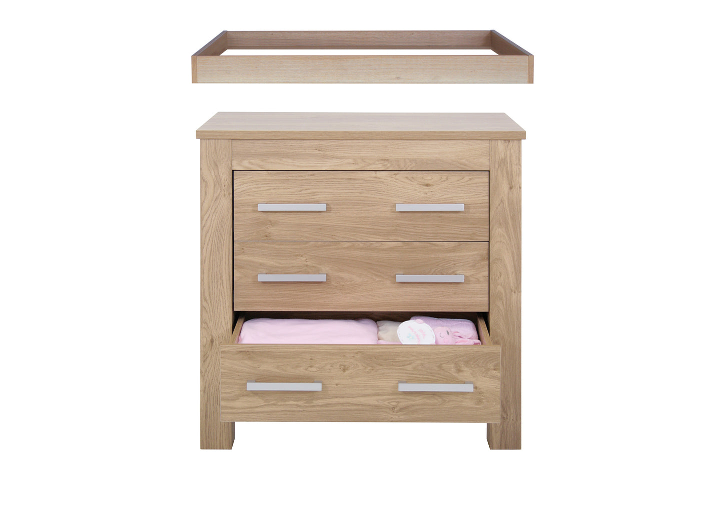 BabyStyle Bordeaux Oak 3 Piece Nursery Furniture Set