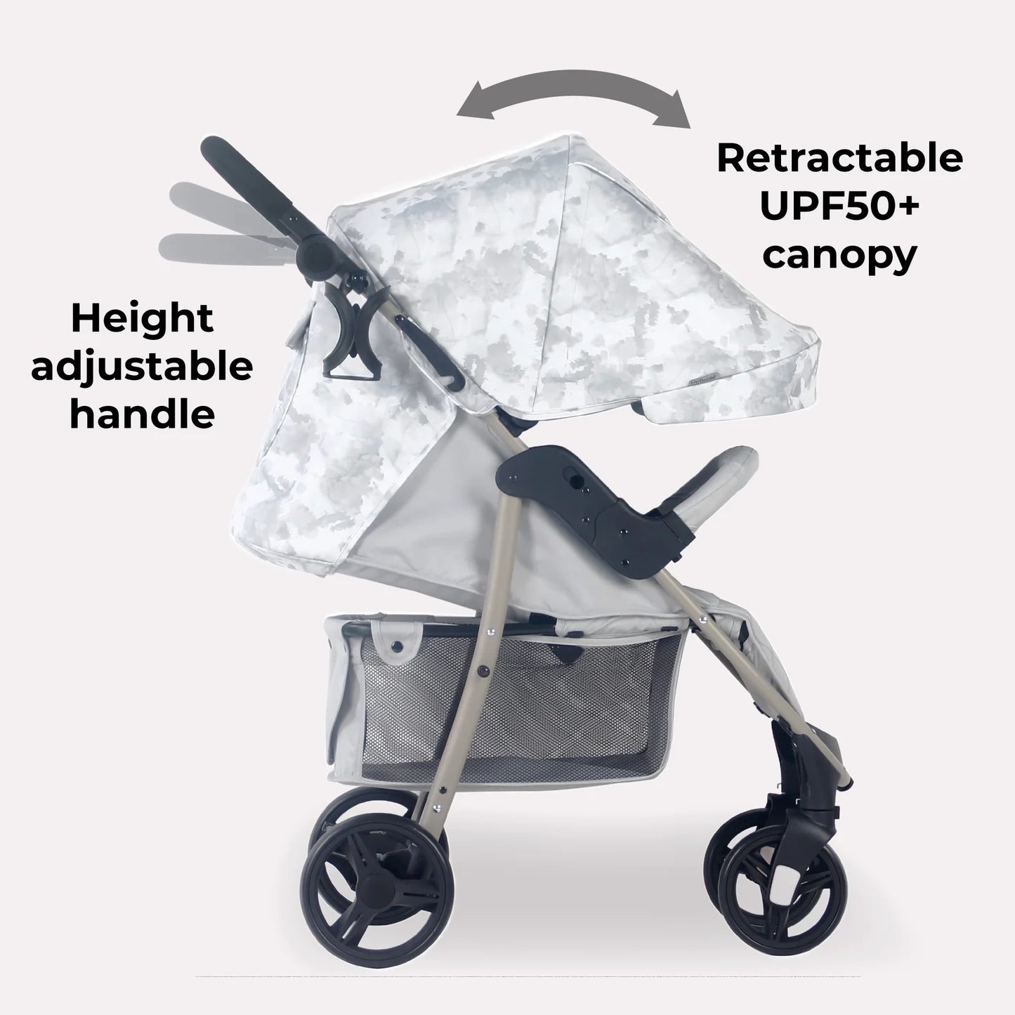 My Babiie MB30 Plus Pushchair - Grey Tie Dye