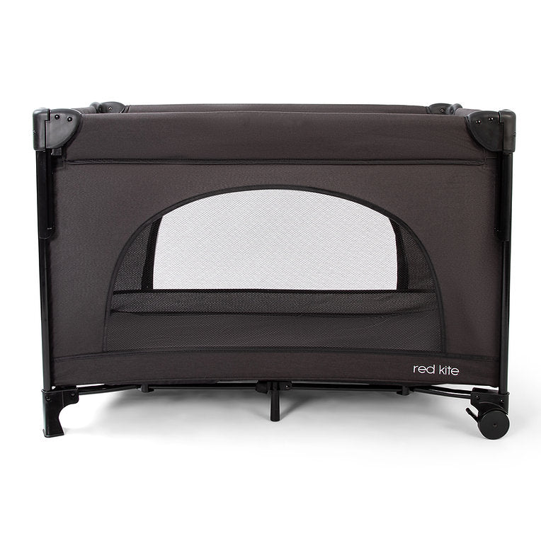 Red Kite Dreamer Bedside Crib with Newborn Bassinette - Black