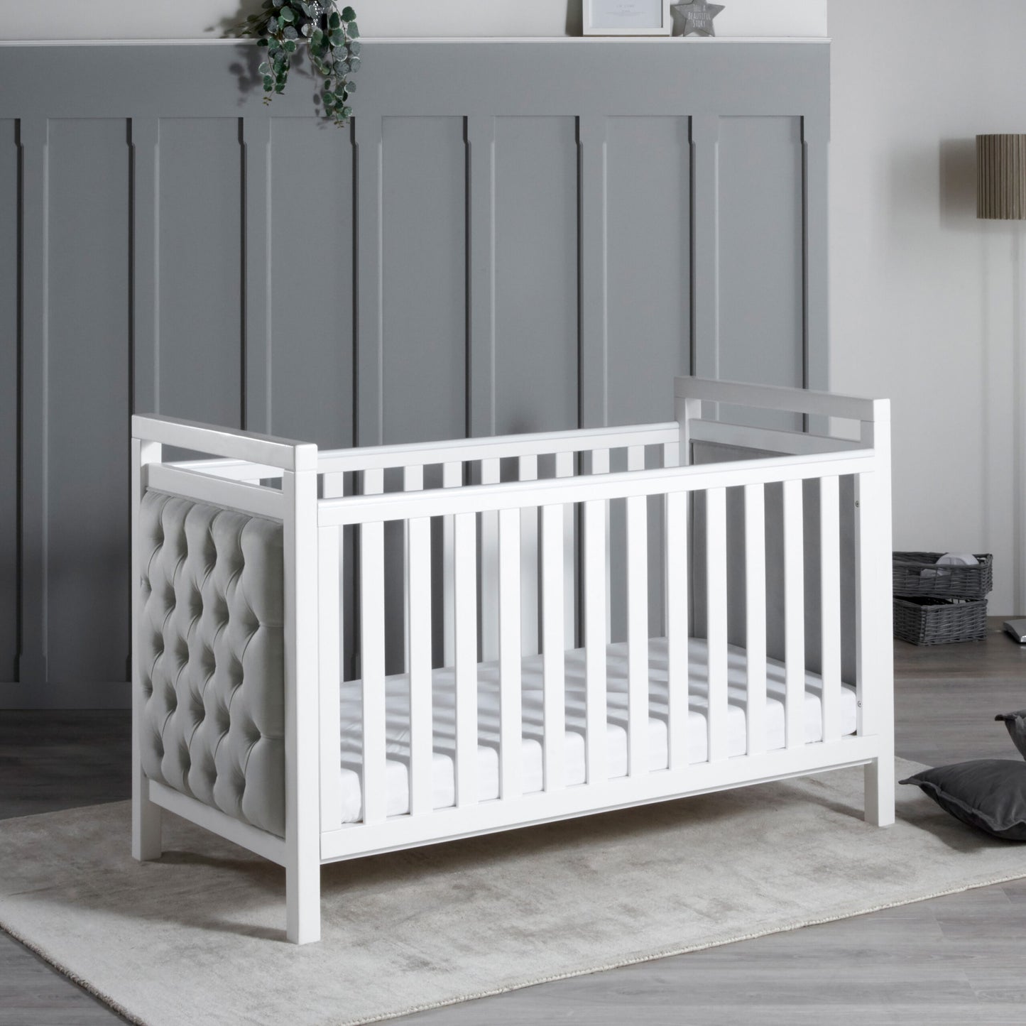 Babymore Velvet Deluxe 3 Piece Nursery Furniture Set