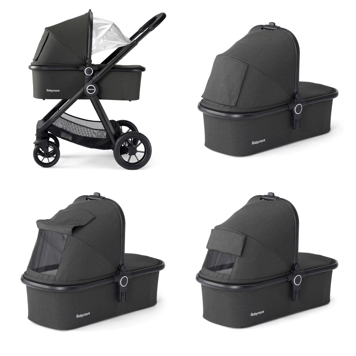 Babymore Memore V2 Travel System Coco with Base – Black