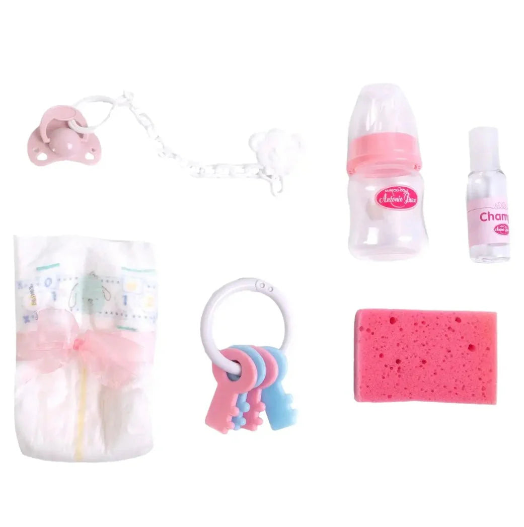 Antonio Juan Dolls Layette Basket - Unicorns