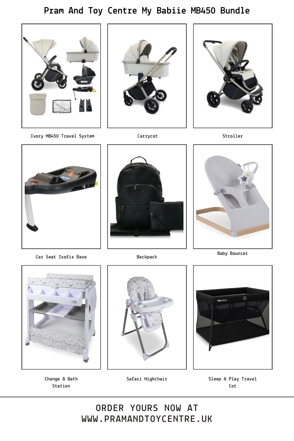 My Babiie MB450 Baby Bundle
