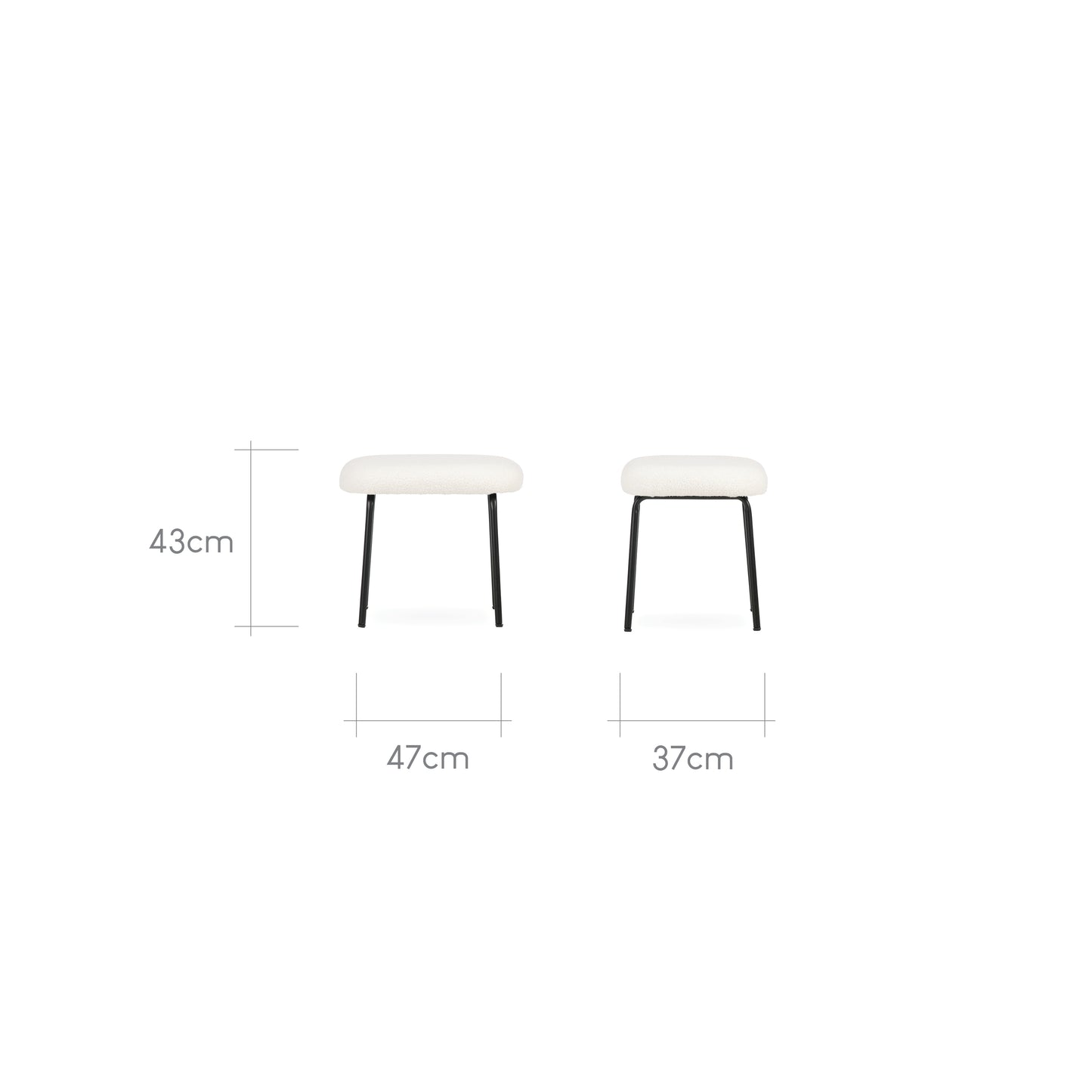 CuddleCo Marley Nursing Chair and Footstool - Teddy Off White