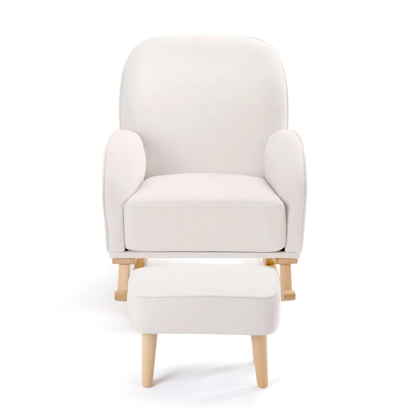 Babymore Freya Nursing Chair with Footstool – Cream