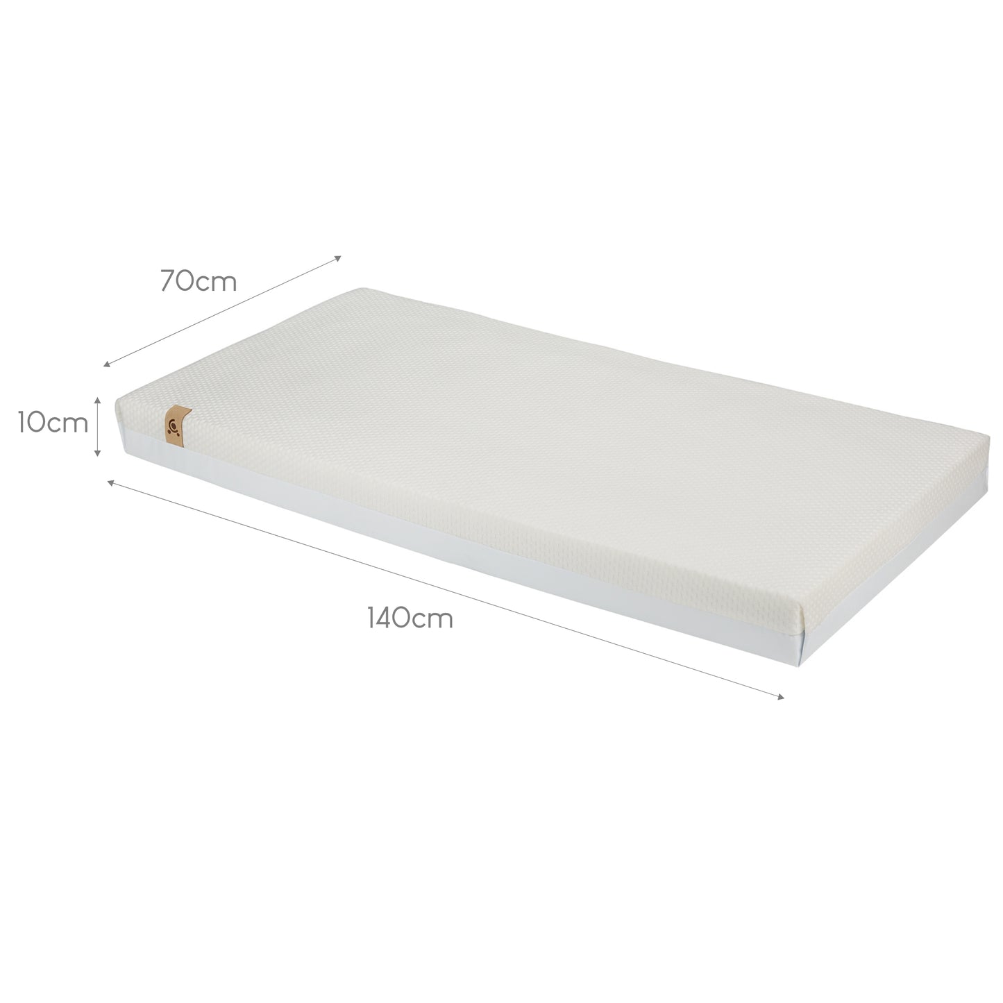 Signature Hypo-Allergenic Bamboo Pocket Sprung Cot Bed Mattress 140 x 70cm