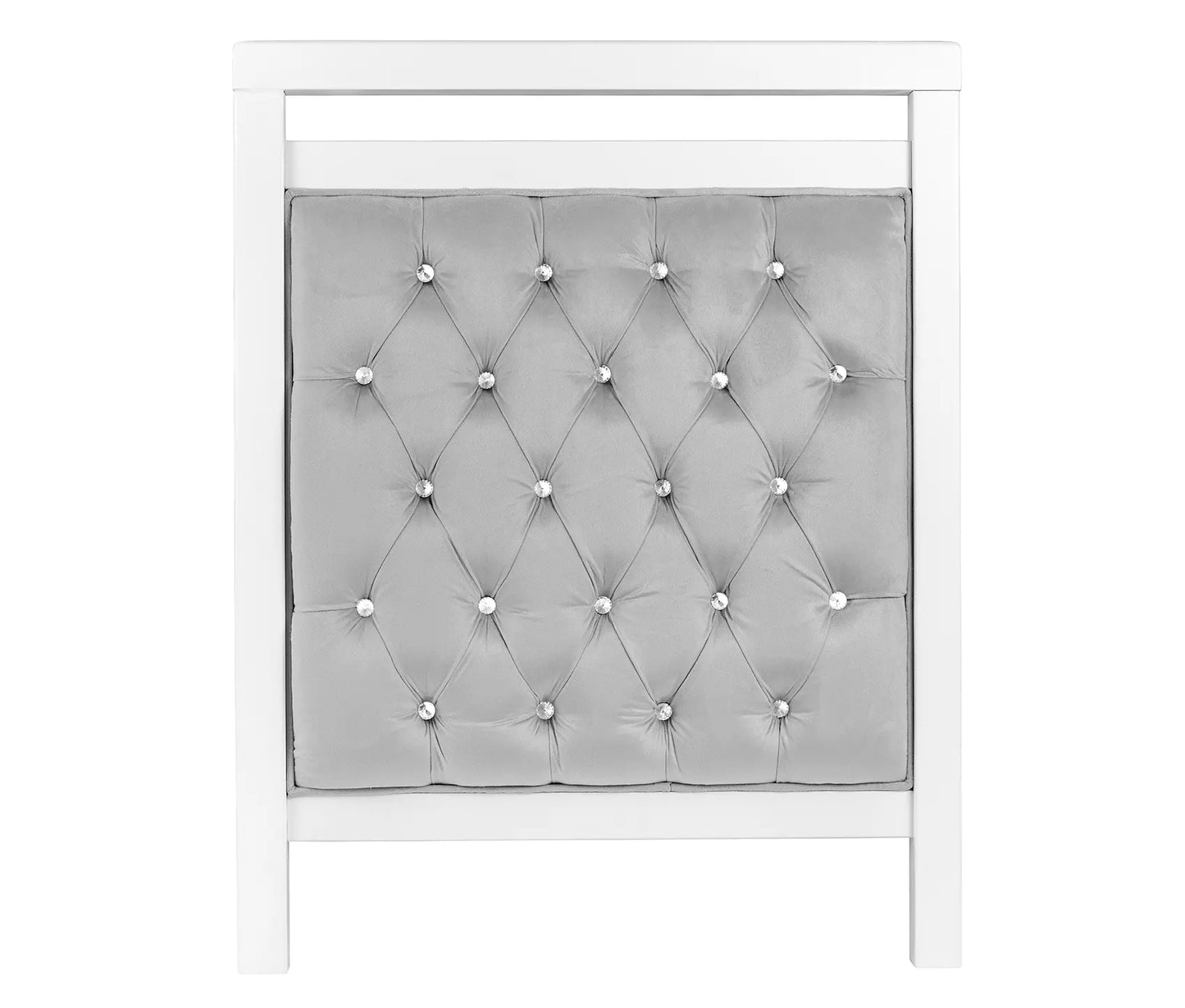 Babymore Velvet Deluxe Cot Bed – White