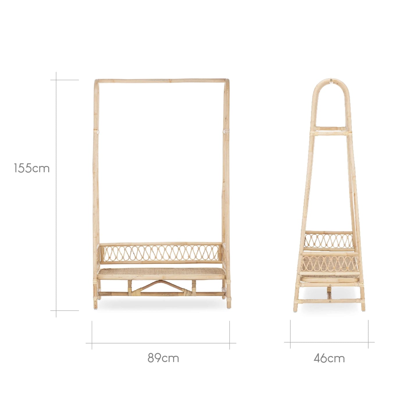 CuddleCo Aria 3 Piece Nursery Furniture Set - Rattan