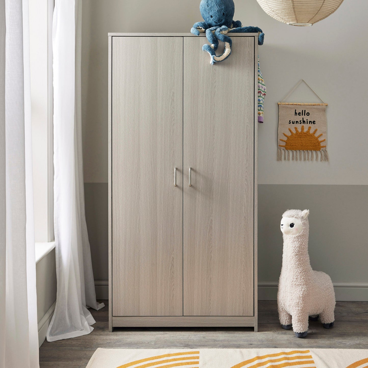 Babymore Caro Mini 3 Piece Nursery Furniture Set – Grey Wash