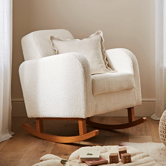 CuddleCo Etta Boucle Nursing Chair - Off White