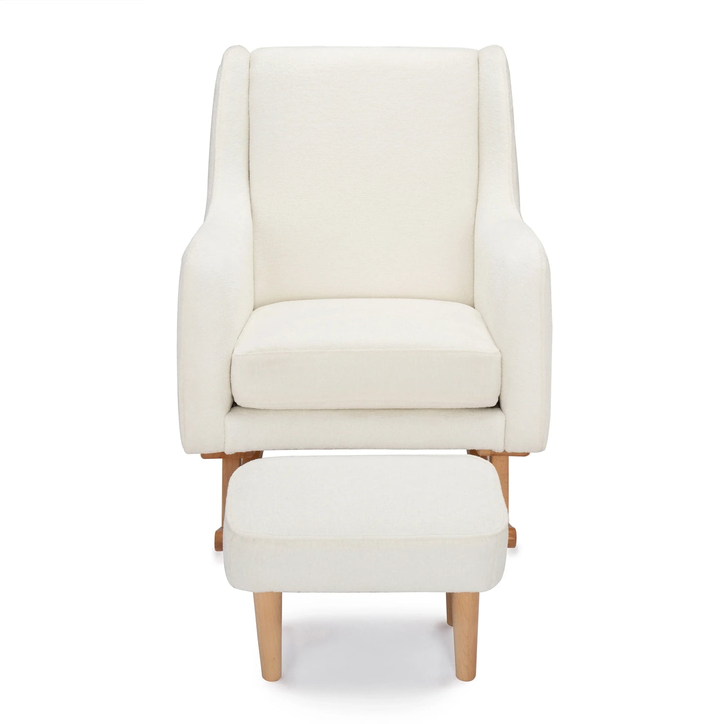 Babymore Ida Nursing Chair with Footstool – Bouclé