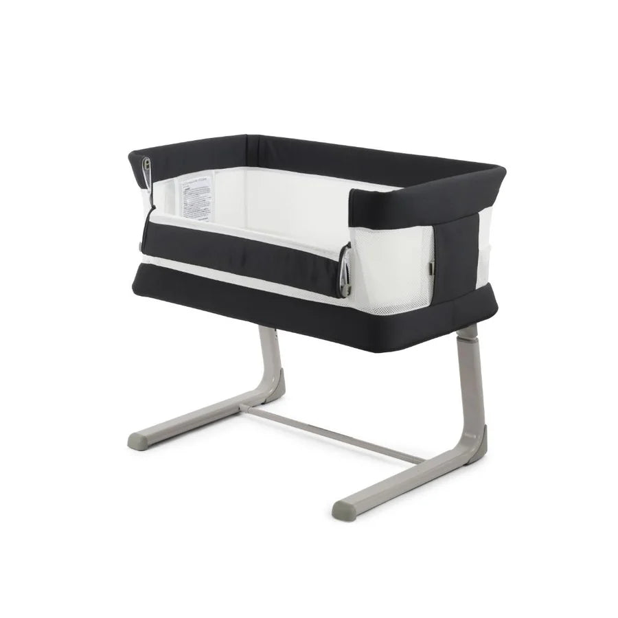 Oyster Wiggle Crib Co-Sleeper - Carbonite