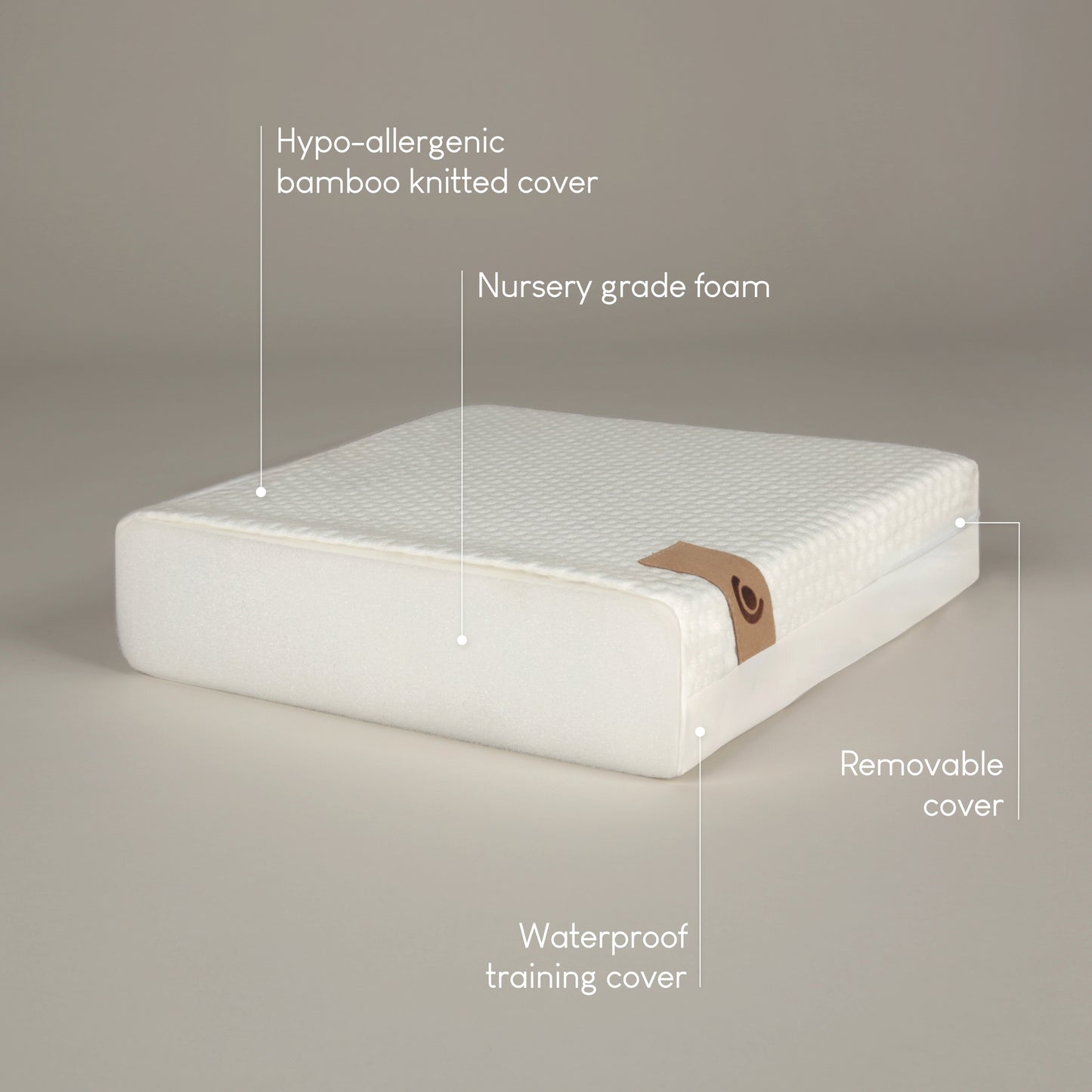 Lullaby Hypo-Allergenic Bamboo Foam Cot Bed Mattress 140 x 70cm