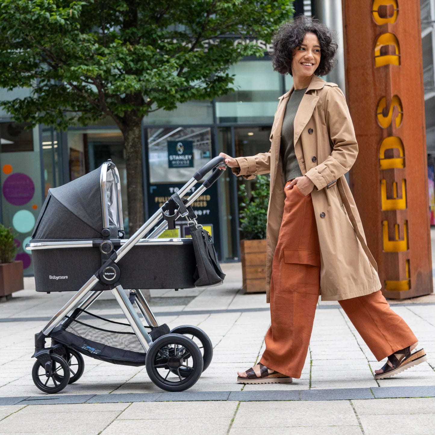 Babymore Memore V2 Travel System Coco with Base – Chrome