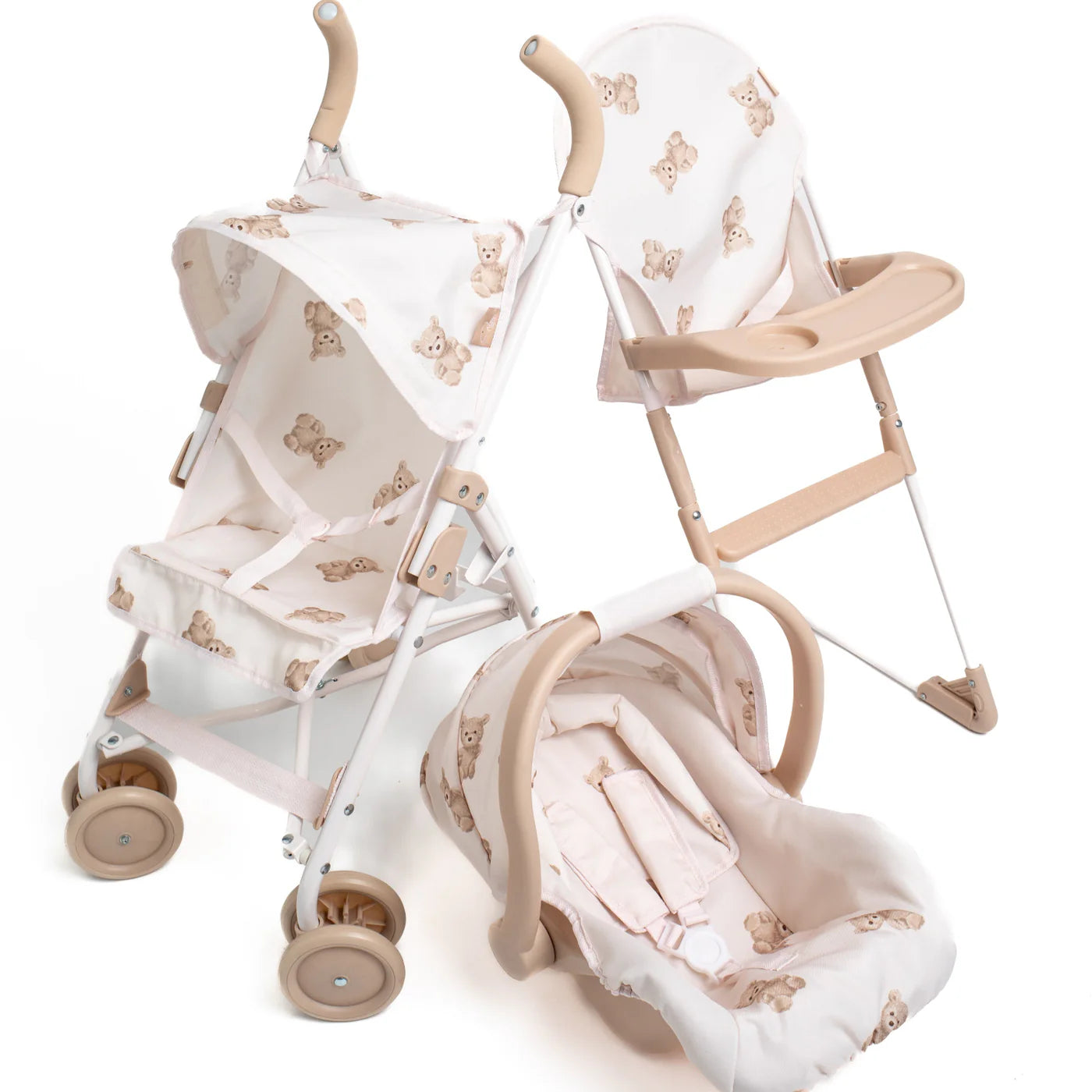 Roma Teddy First Dolls Pram Bundle