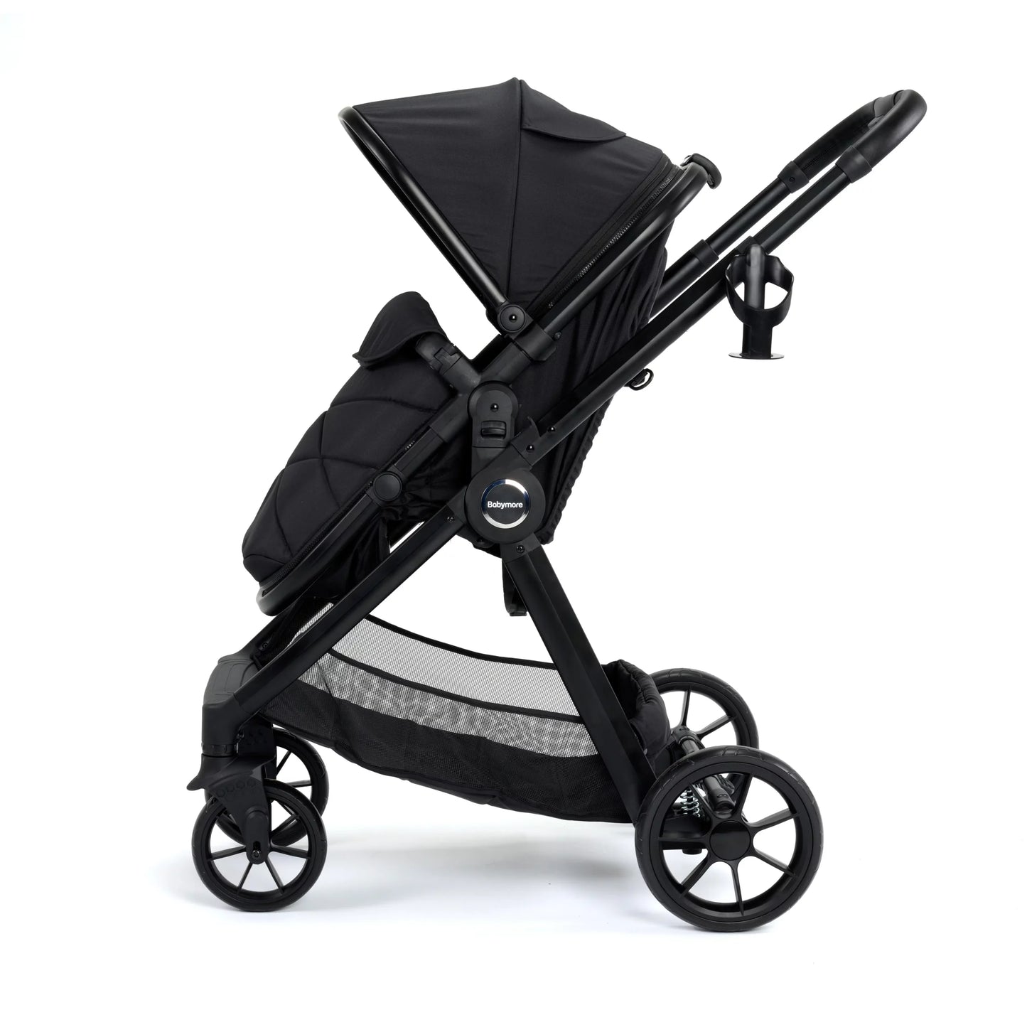 Babymore Mimi Travel System Pecan i-Size Car Seat with Isofix Base – Black