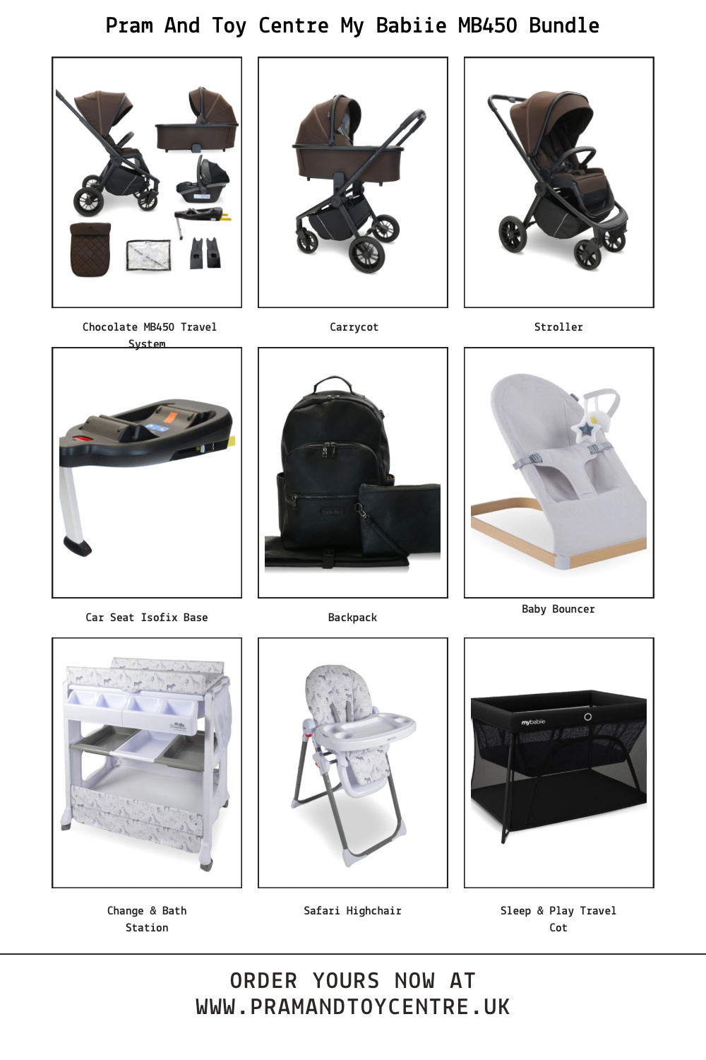 My Babiie MB450 Baby Bundle