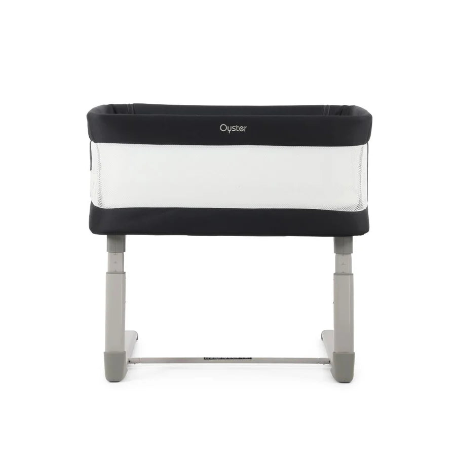 Oyster Wiggle Crib Co-Sleeper - Carbonite