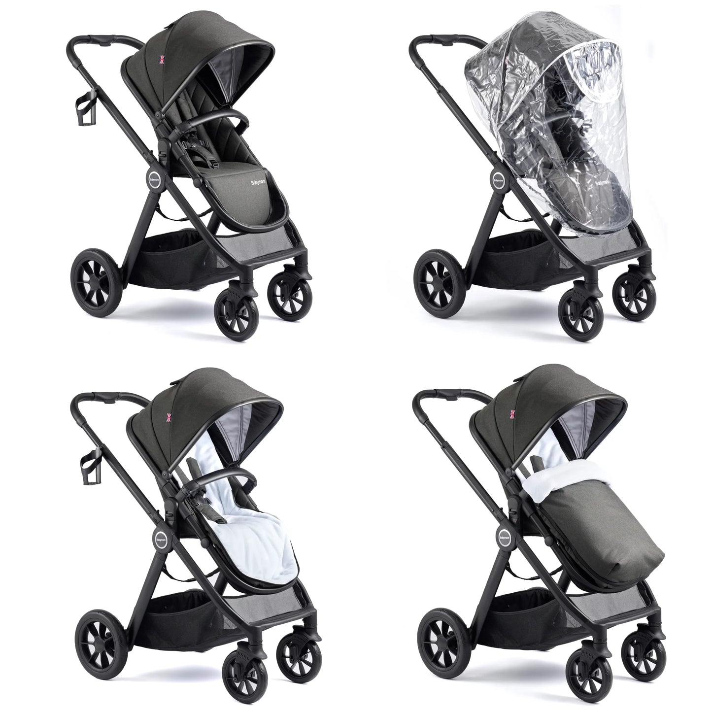 Babymore Memore V2 Travel System Coco with Base – Black