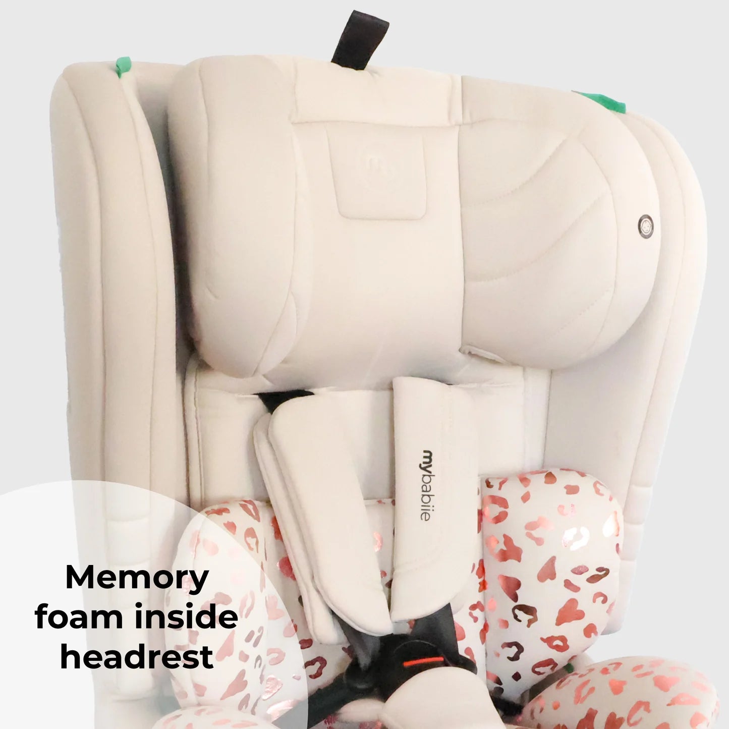 My Babiie MBCS50 Toddler to Booster R129 Car Seat - Pink Leopard