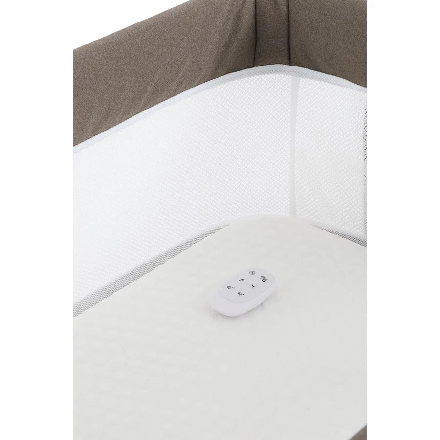 Oyster Wiggle Crib Co-Sleeper - Mink