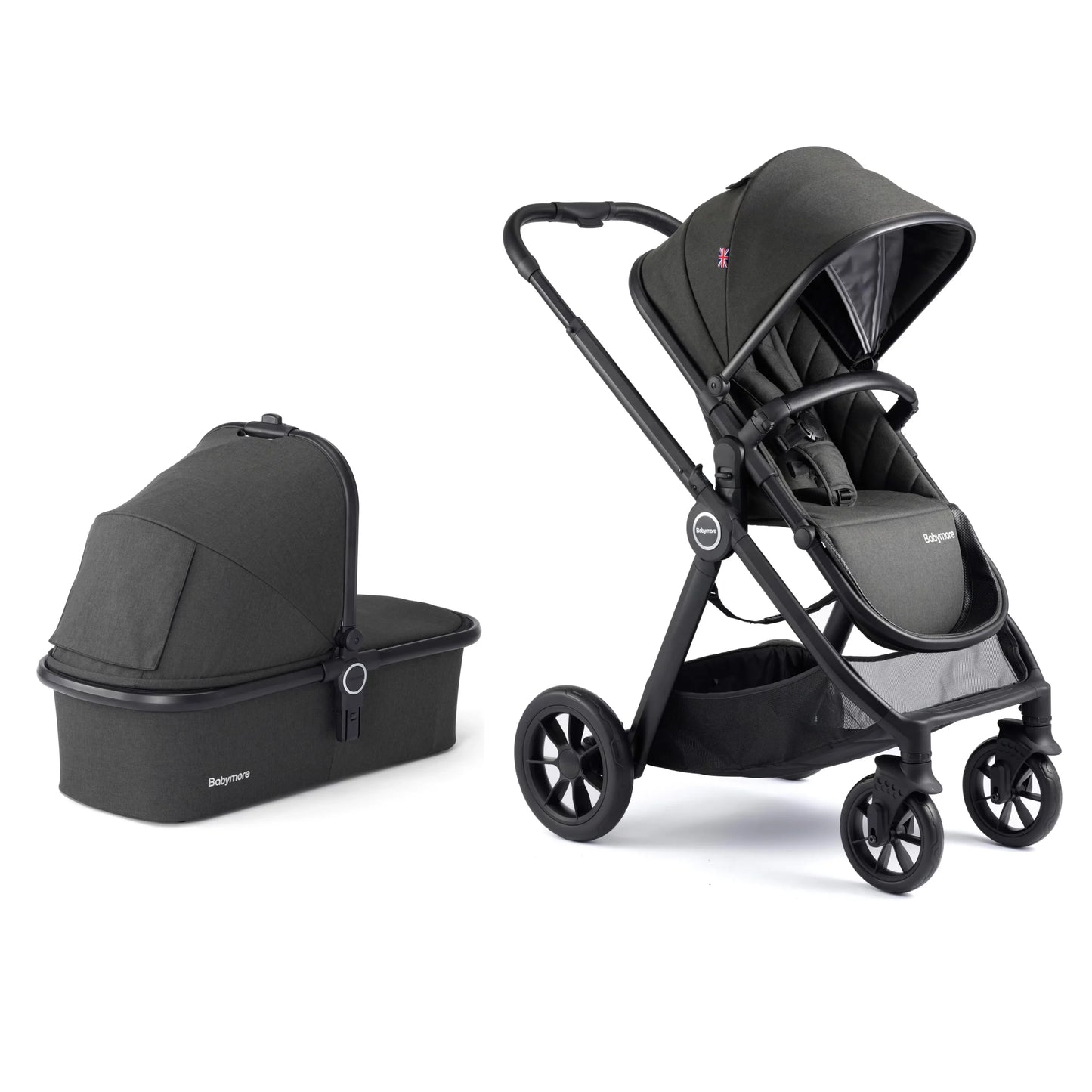 Babymore Memore V2 Travel System Coco with Base – Black