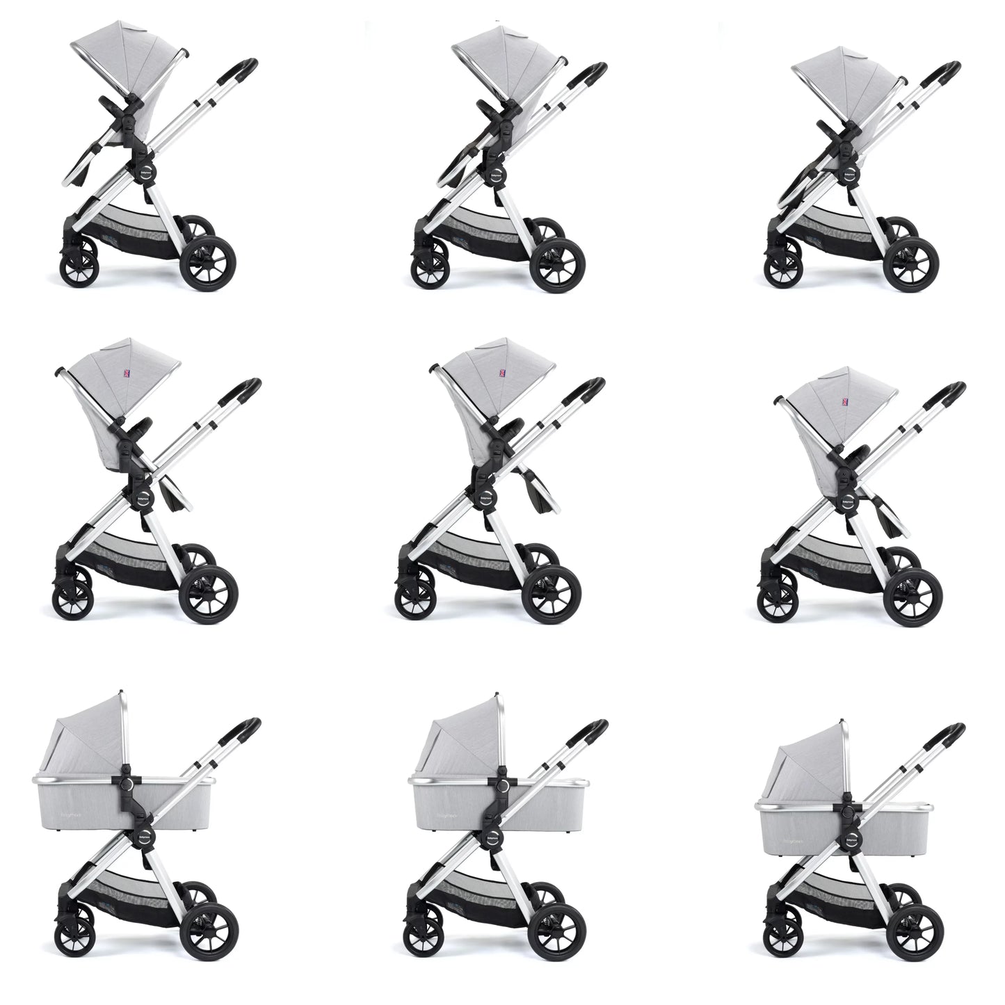 Babymore Memore V2 Travel System Pecan Car Seat – Silver