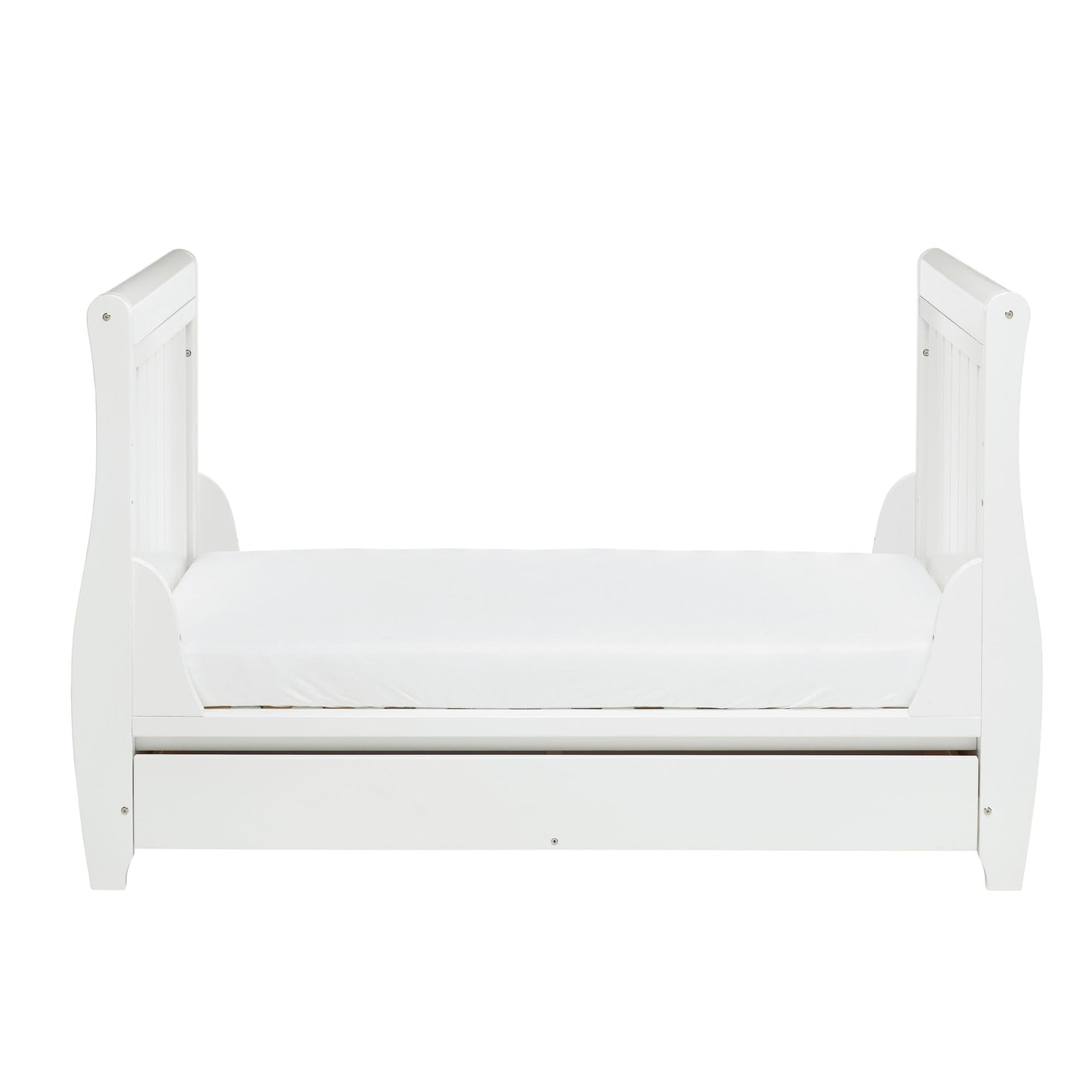 Babymore Stella Sleigh Drop Side Cot Bed