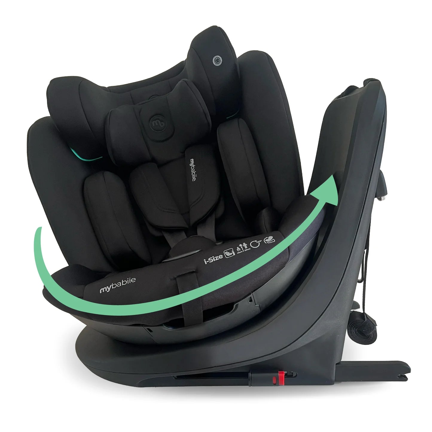 My Babiie MBCS300 Easy Spin R129 Car Seat with Top Tether - Black