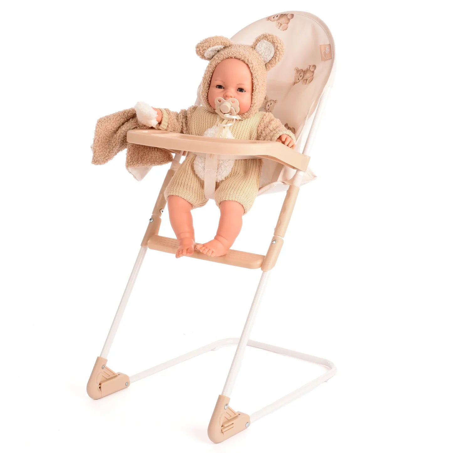 Roma Teddy Doll - Cries with Dummy 37 cm