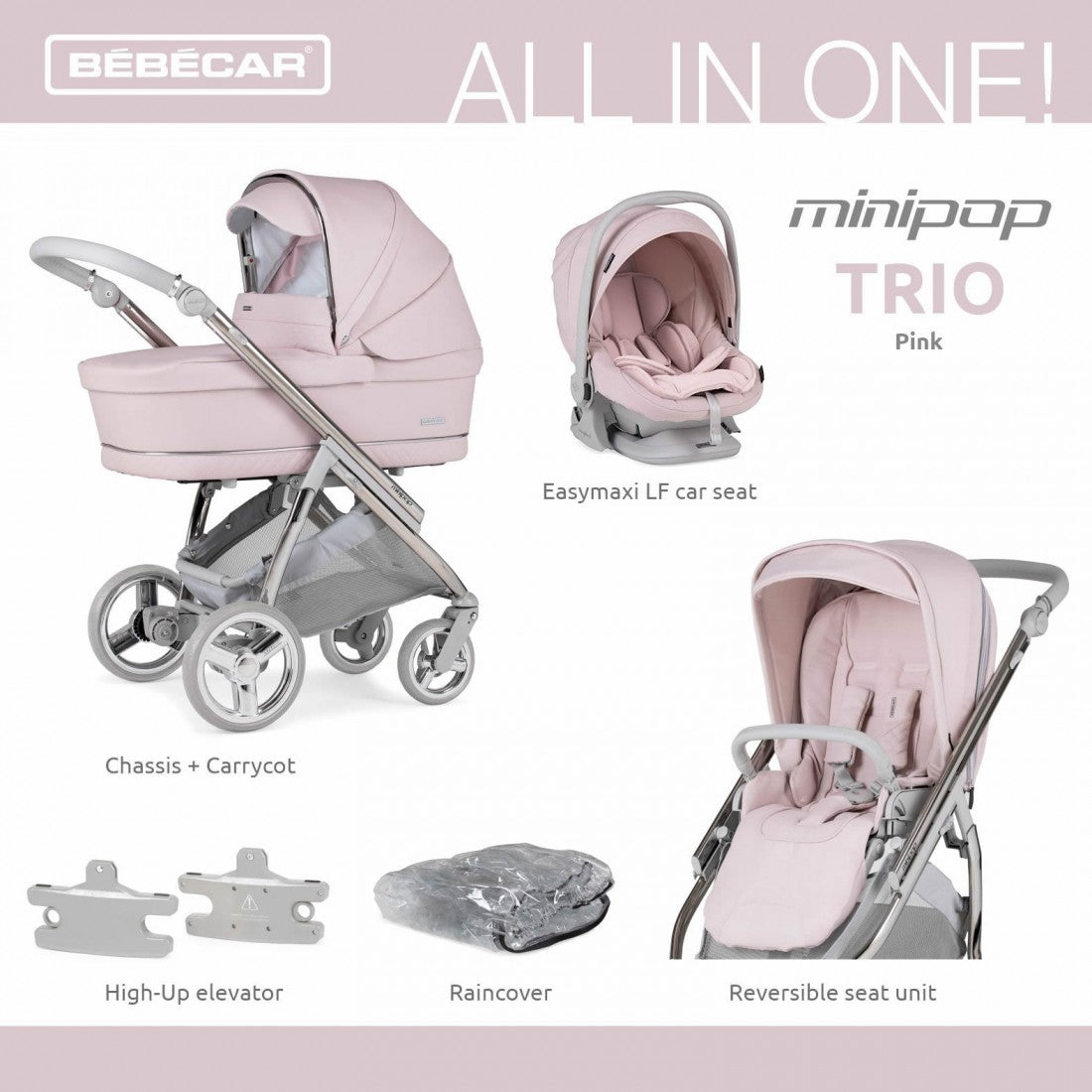Bebecar Minipop Trio - Pink