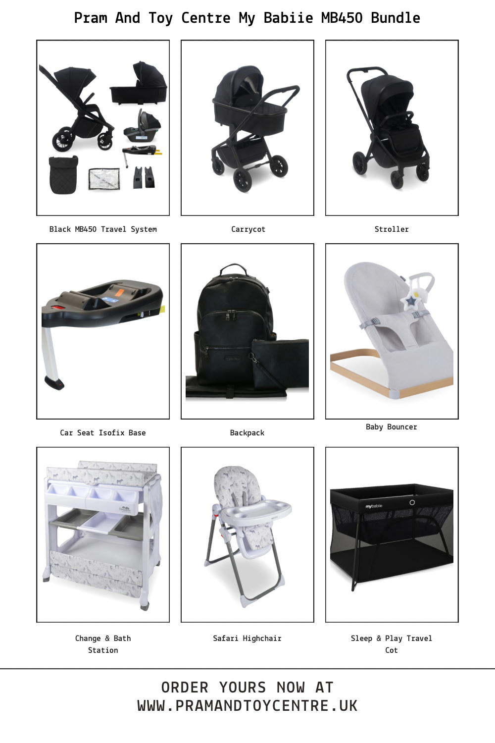 My Babiie MB450 Baby Bundle