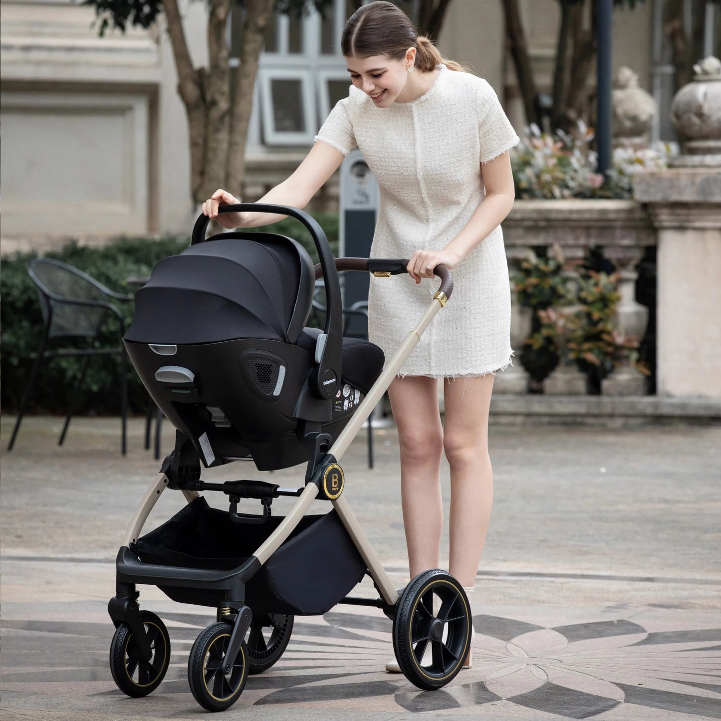Babymore Kai Travel System Pecan Car Seat – Sandstone