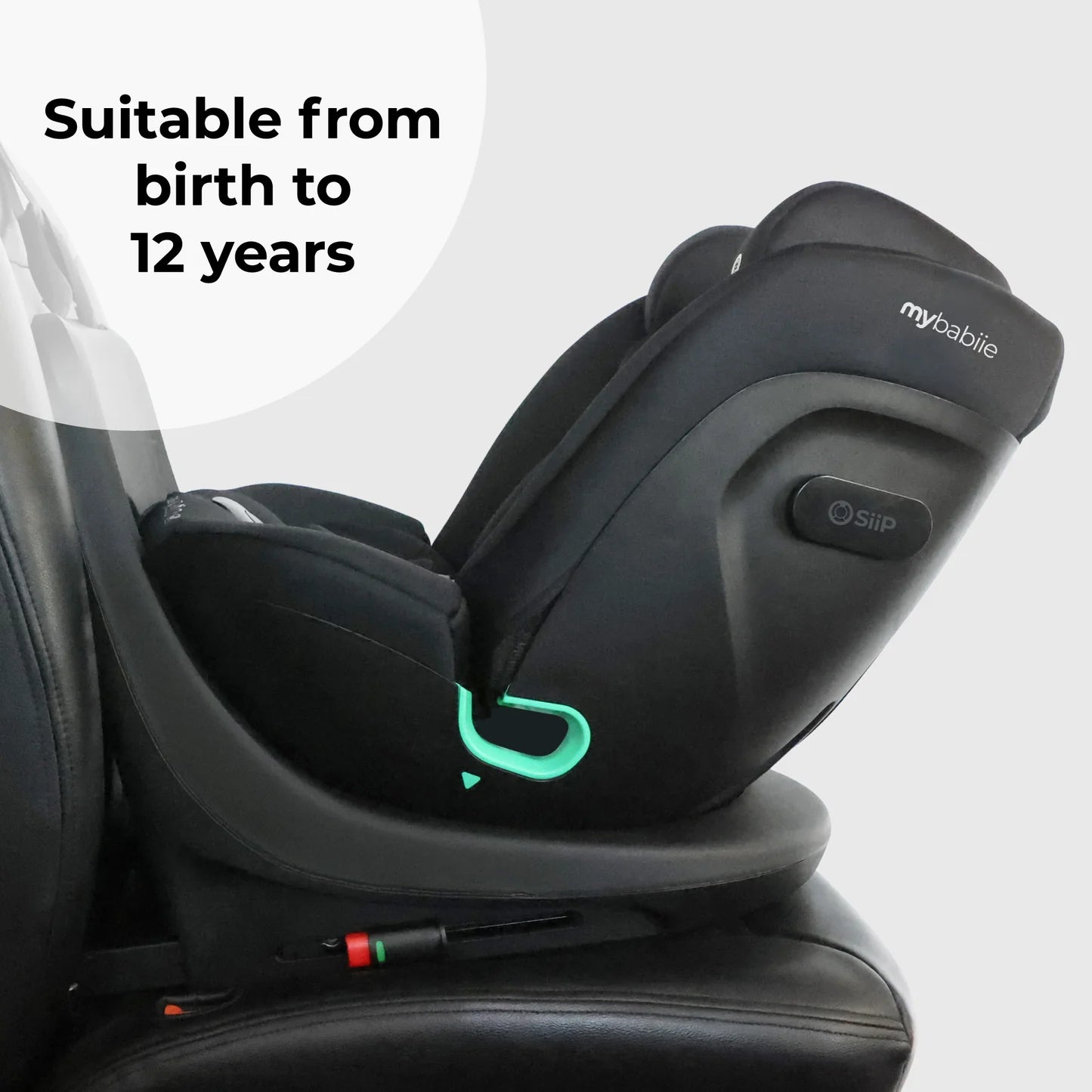 My Babiie MBCS300 Easy Spin R129 Car Seat with Top Tether - Black
