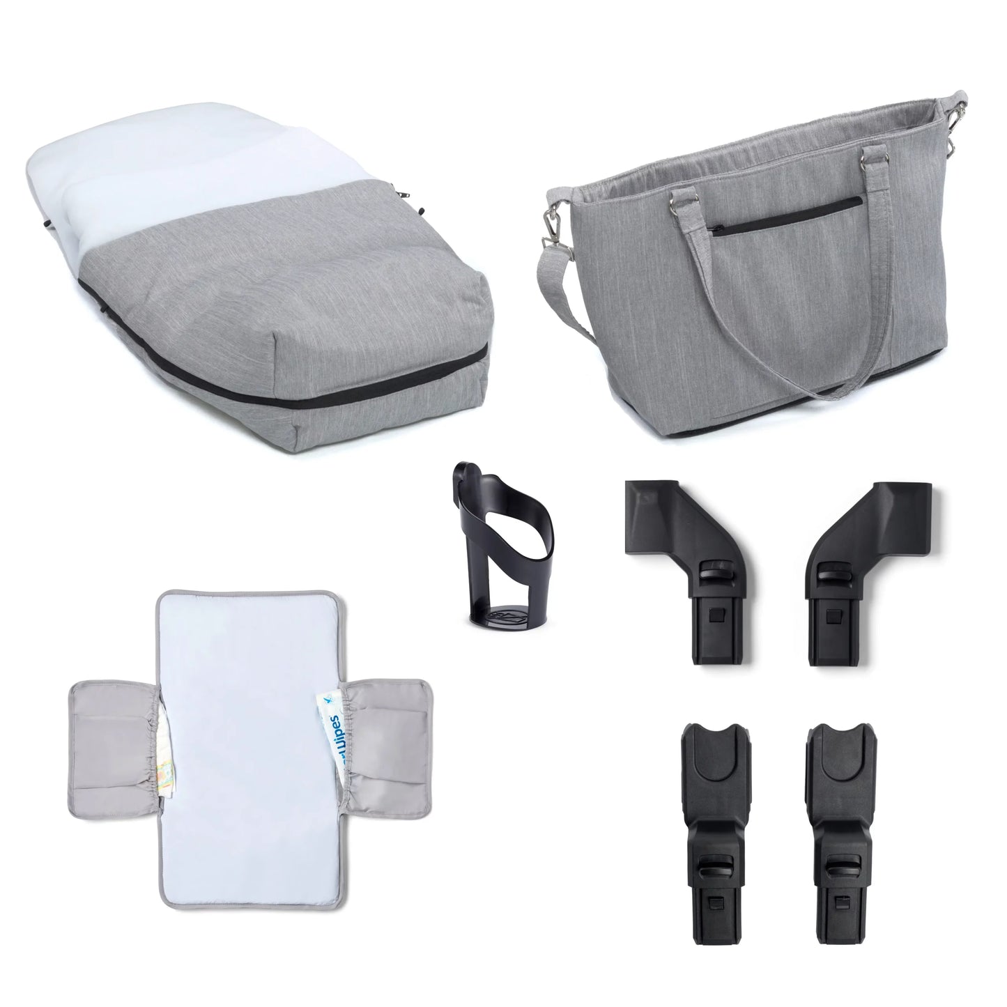 Babymore Memore V2 Travel System Coco with Base – Silver