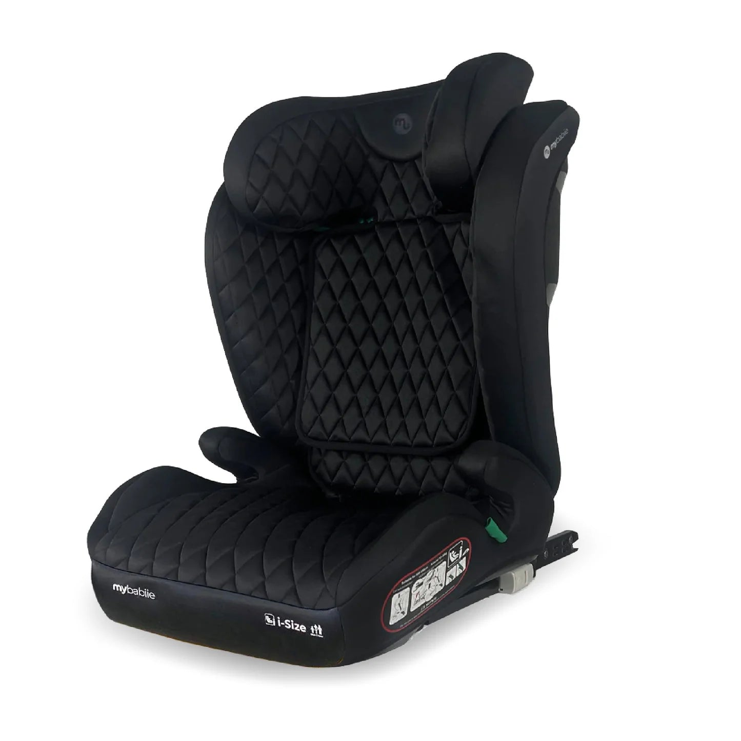 My Babiie MBCS23 i-Size (100-150cm) High Back Booster Car Seat - Quilted Black