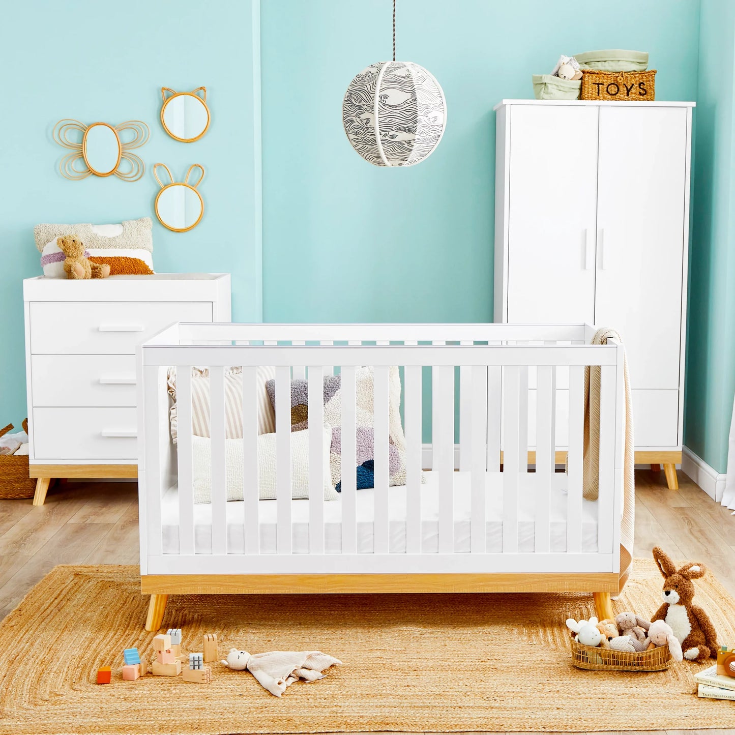 Mona 3 Piece Nursery Furniture Set – White